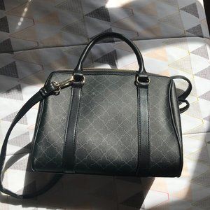 Kelly and Katie Black Patterned Ceresweg Satchel